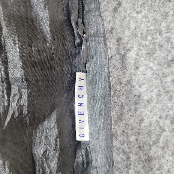 Givenchy Women's XL Gray Yellow Blue Nylon Windbreaker Track Pants Baggy Vintage - Picture 8 of 12